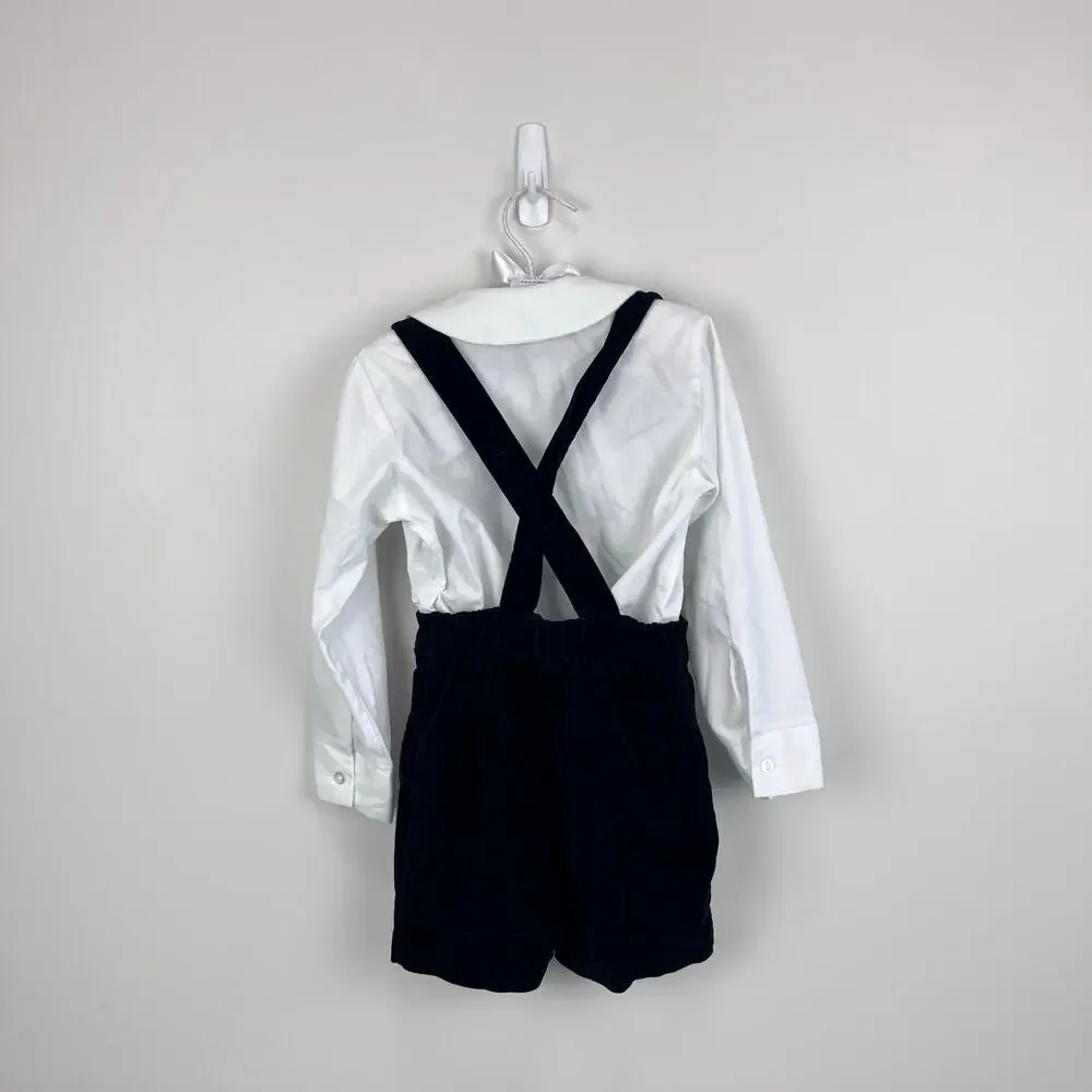 Vintage IMP Originals Black Velvet Suit Set 4T
